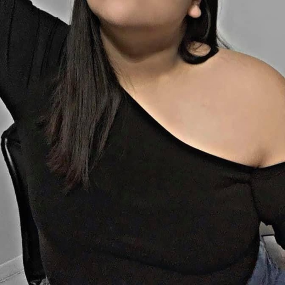 Chic Black One-Shoulder Top